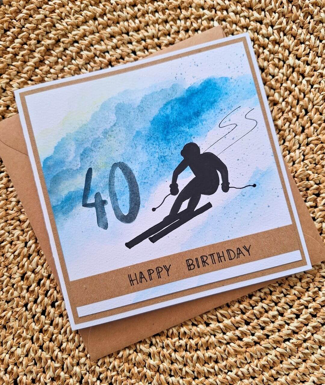 Gratulationskarte zum 40. Geburtstag