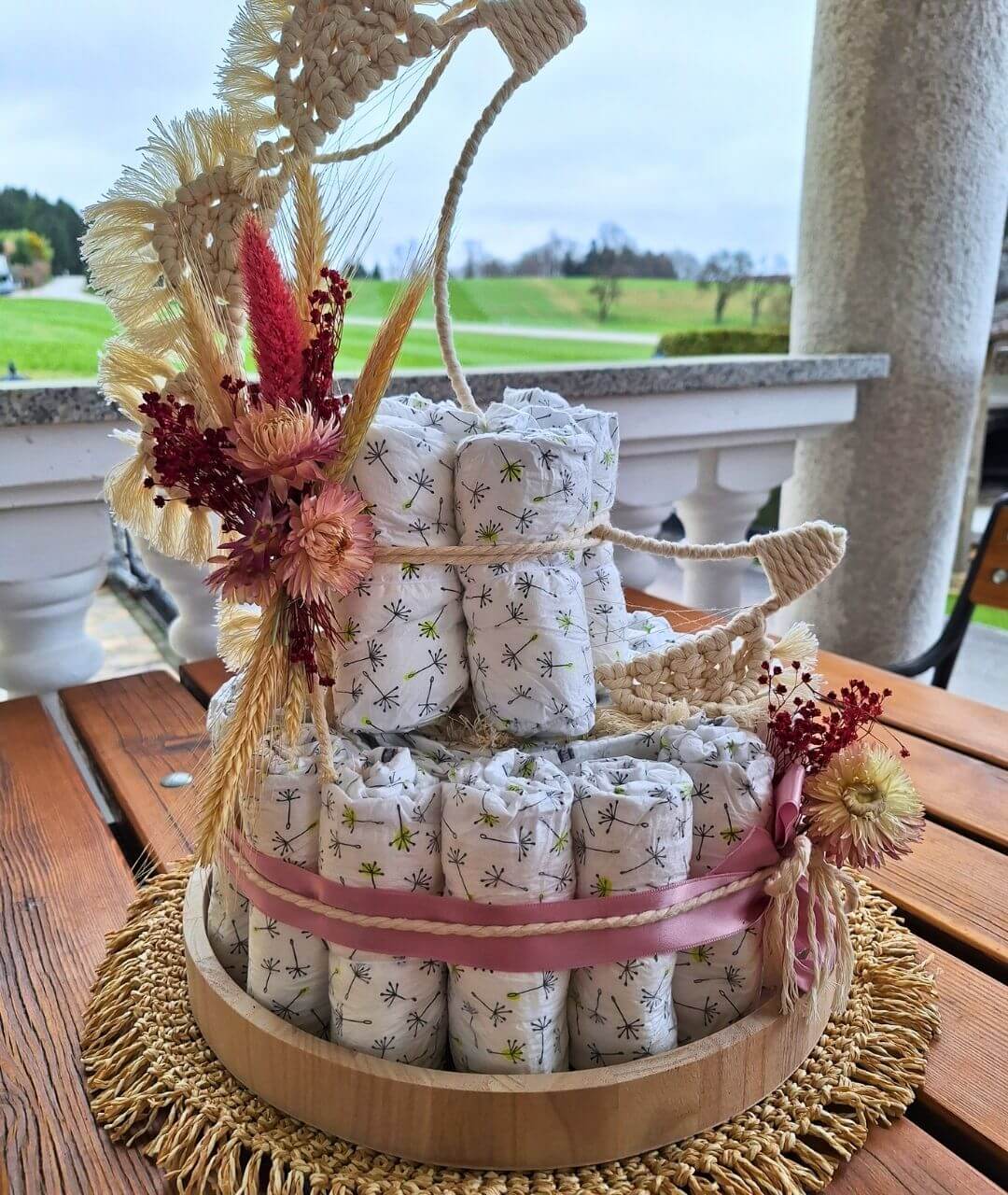 Windeltorte für Mädchen